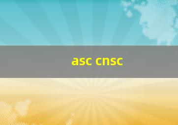 asc cnsc